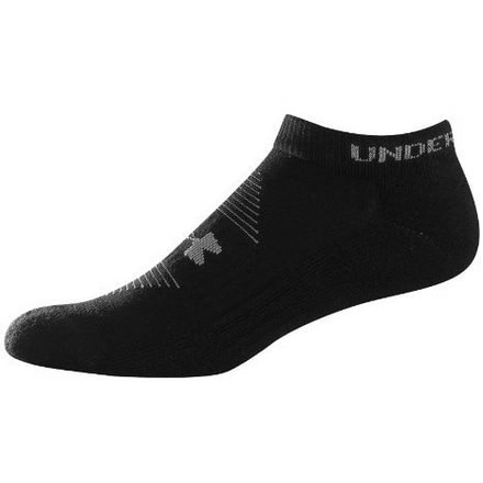 Under Armour Men's Resistor No Show Socks, Black, Medium Size, UA3607-BLK-MD