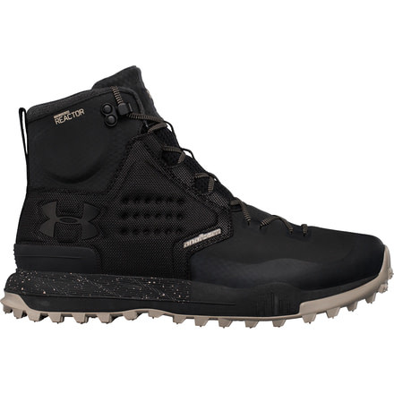 Under Armour Newell Ridge Mid Reactor Hiking Shoe - Men's-Black/Autumn Tan/Black-Medium-14