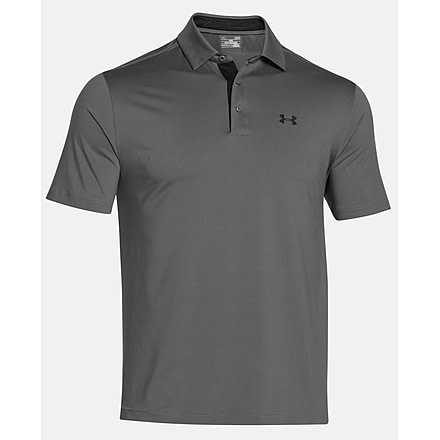Under Armour Playoff Polo - Men's-Graphite/Black-X-Large