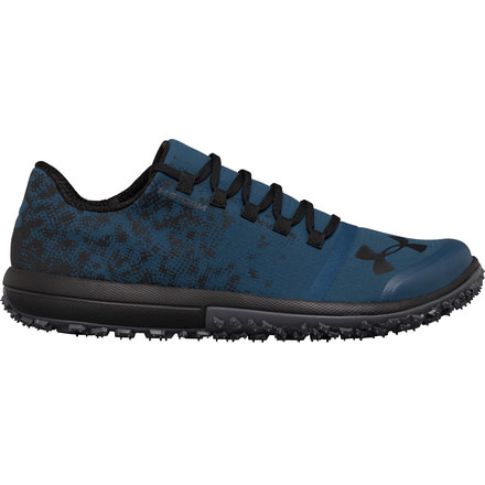 Under Armour Speed Tire Ascent Low Trail Running Shoe - Men's-True Ink/Rhino Gray/Black-Medium-8