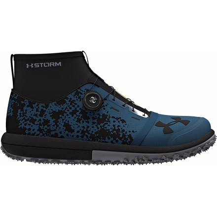 Under Armour Speed Tire Ascent Mid Trail Running Shoe - Men's-True Ink/Rhino Gray/Black-Medium-8.5
