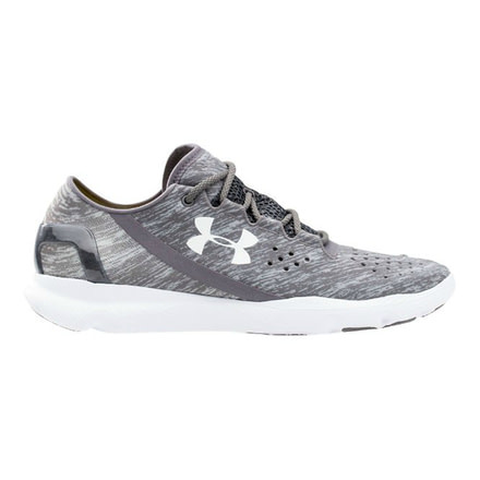 Under Armour SpeedForm Apollo Twist Road Running Shoe - Men's-Steel/Graphite/White-Medium-10 US