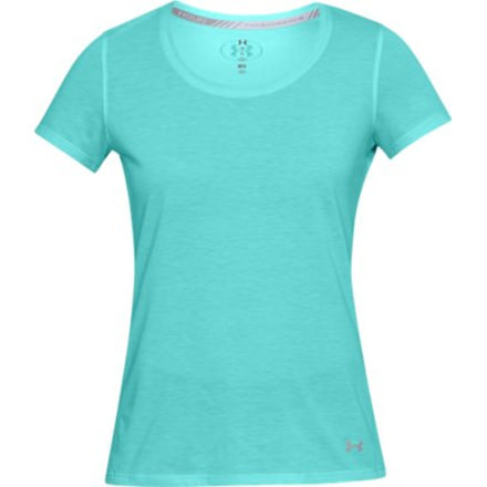 Under Armour Streaker Short Sleeve - Women's, TROPICAL TIDE/Reflective, LG, 1271517-425-LG