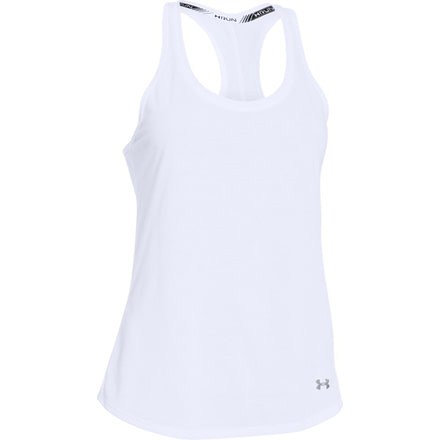 Under Armour Streaker Tank - Women's, White/Reflective, Extra Small, 1271522-100-XS