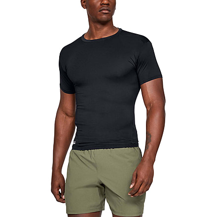 Under Armour Tactical HeatGear Compression Short Sleeve T-Shirt - Men's, Black, Extra Large, 1216007001XL