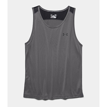 Under Armour Tech Tank - Mens-Graphite/Black-Small