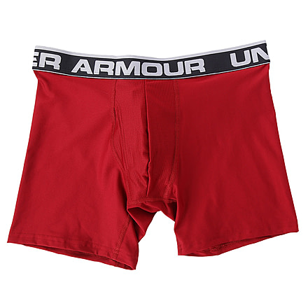Under Armour The Original Boxerjock - Men's-Cardinal/Steel-6 in-Medium
