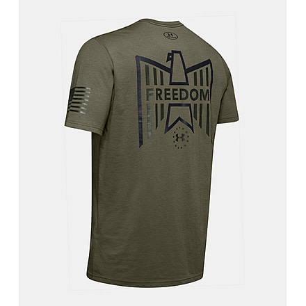 Under Armour UA Freedom Eagle T-Shirt - Mens, Medium, Marine OD Green, 1343545390MD