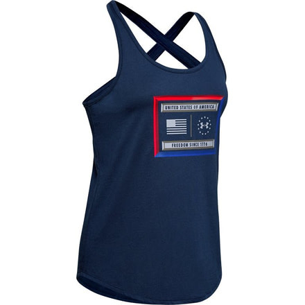 Under Armour UA Freedom Lock Up Tank - Womens, Large, 1352146408LG