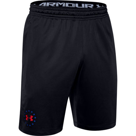 Under Armour UA Freedom MK-1 Shorts - Mens, Medium, Black/White, 1355562002MD