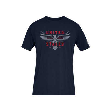 Under Armour Ua Freedom Us Eagle T-shirt, Academy - 1316682408XXL