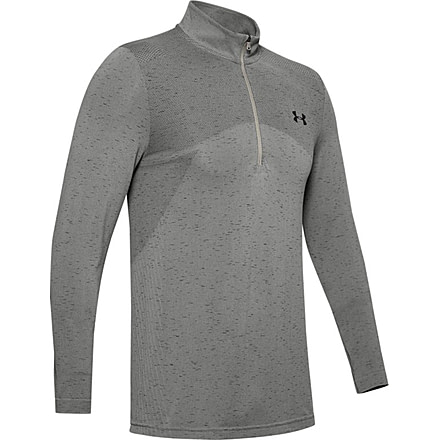 Under Armour UA Seamless 1/2 Zip - Mens, Medium, Green, 1351452388MD