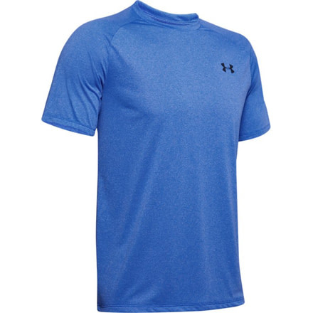 Under Armour UA Tech Short Sleeve Shirt - Men's, Medium, Blue, 1345317486MD