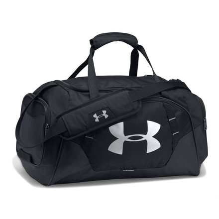 Under Armour Undeniable Duffle 3.0 SM, Black/Black/Silver, OSFA, 1300214-001-OSFA