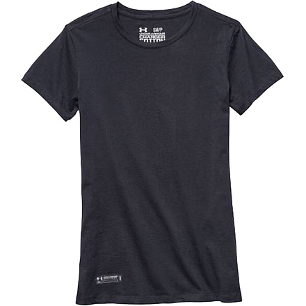 Under Armour Womens Tactical Short Sleeve Charged Cotton T-Shirt,Black,XL 1235247001XL