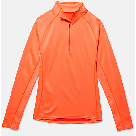 Under Armour Ymer 1/2 Zip Jacket - Women's-Citrus Blast/Bolt Orange-Small