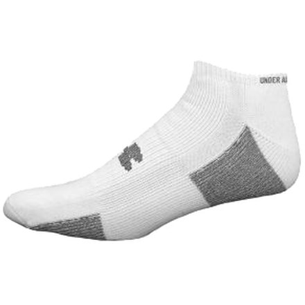 Under Armour Youth Allseasongear No Show Socks 2266, Under Armour Allseasongear No Show Socks 4 Pair Colors Under Armour Allseasongear No Show Socks, Youth Large, White 