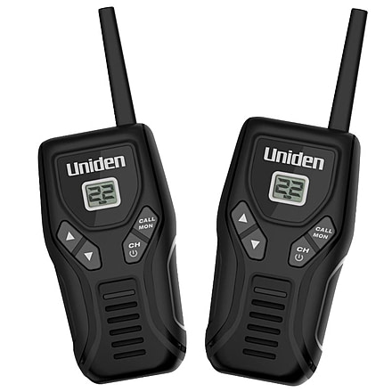Uniden 20 Mile GMRS/FRS Radio - 2 Radios, Micro USB, Black GMR2050-2C