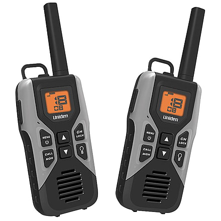 Uniden 30-Mile GMRS/FRS Radio - 2 Radios, Micro USB, headset jack, Black/Grey GMR3050-2C