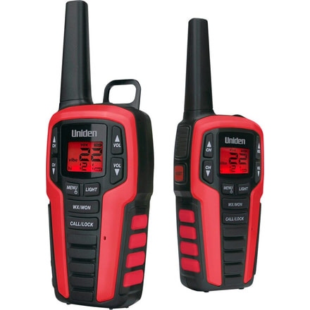 Uniden 32 Mile Two Way Radios Splashproof, Red/Black SX327-2CKHS