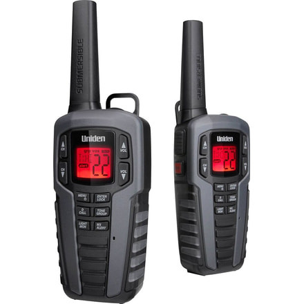 Uniden 37 Mile Two Way Radios Submersible, Gray/Black SX377-2CKHS