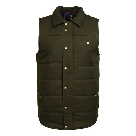 United By Blue Drummond Wool Vest - Men's-Forest-Small