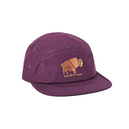 United By Blue Range 5-Panel Hat, Wine, One Size, 706-034-11313