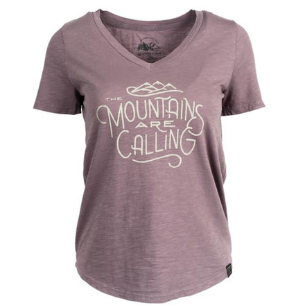 United By Blue Short Sleeve Mountains Calling Tee - Women's, Purple, Large, 73W-1MC-PR4