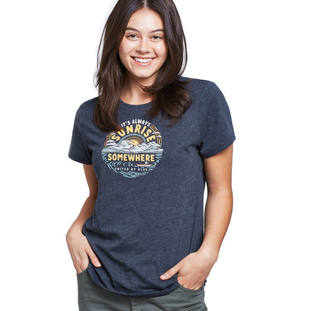 United By Blue Sunrise Somewhere Short Sleeve 55/45 Graphic Tee - Womens, Mountain Ash, Medium, 201-072-03225