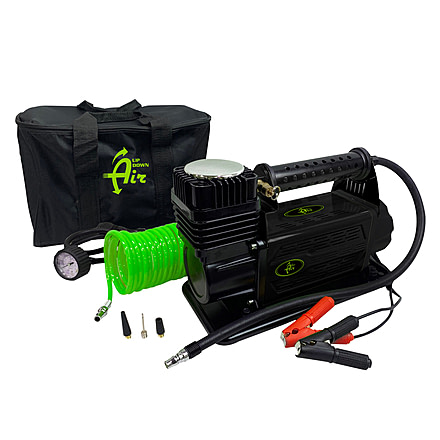 Up Down Air Air Compressor System 5.6 CFM With Storage Bag, Hose &amp; Attachments - Single Motor, Black, 12089917