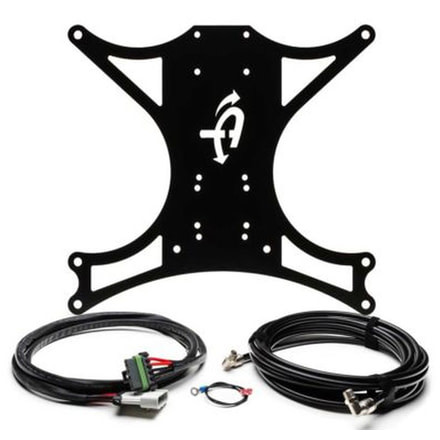 Up Down Air Compressor Mount &amp; Connection Kit, Jeep JK 4 Door ARB, JK Under Seat for ARB Dual Air Compressor, Black, 44-0717