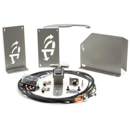 Up Down Air Compressor Mount &amp; Connection Kit, Jeep JK Twin VIAIR, Engine Mount for Viair Compressors, Gray, 22-2719