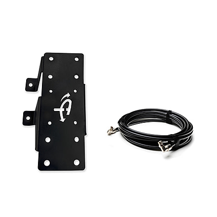 Up Down Air Compressor Mount &amp; Connection Kit - Tacoma Engine Bay for ARB &amp; UDA Dual Air, Black, 210-1620