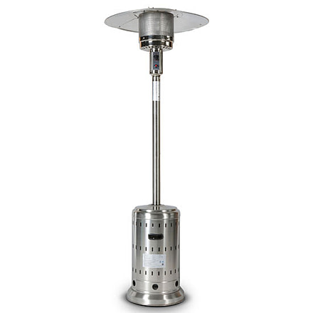 Upland Mushroom 46,000 BTU Outdoor Patio Heater, Stainless Steel, Medium, UJN-SN02-SS