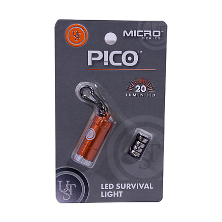 UST Brightforce Pico Flashlight,20 Lumens,Orange 20-SVL0016-08