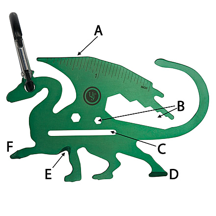 UST Dragon Tool A Long Multi-Tool, Green 20-12211