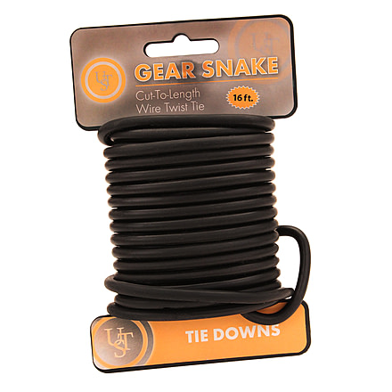 UST Gear Snake Plastic Coated Cord Tie Down,Black 20-90887-01