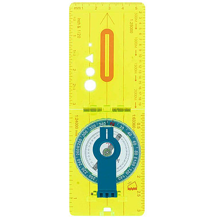 UST Hi Vis Lensatic Map Compass, Neon, 1146782