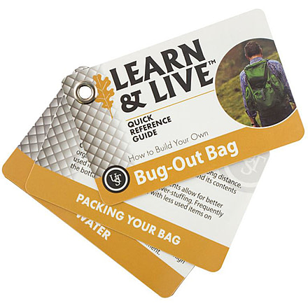 UST Learn and Live Cards - Bug-Out Bag, White 20-02748