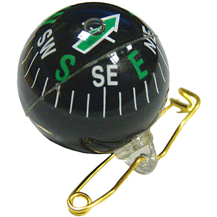 UST Pin-On Compass, Clear/Black 20-310-286