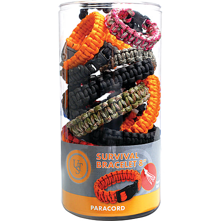 UST Survival Bracelet 8in, Sellinder, Assorted 20-295B8-24SD