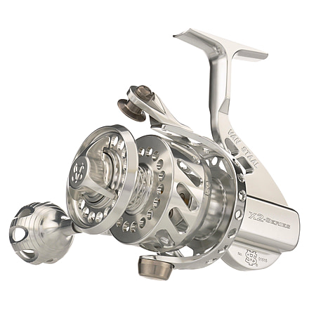 Van Staal VSX2 Bailed Spinning Reel, 5.9/1, Left, 50, Silver, VSB50SX2