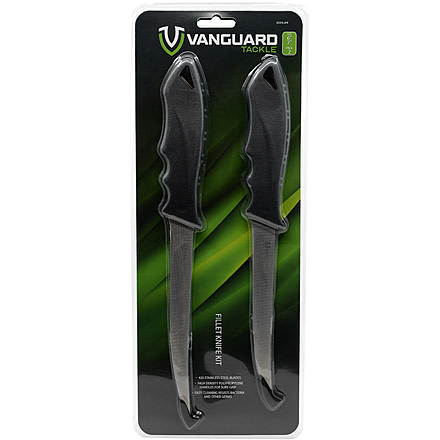 Vanguard Fillet Kitchen Knives, 6in/7in, 420 Stainless Steel. High Density Polypropylene Handles, 2-Pack, VSSFK-2PK