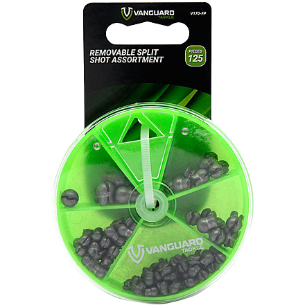 Vanguard Split Shot Assortment Small Removable, 79 Pieces, V780-FP