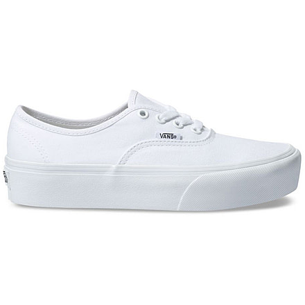 Vans Authentic Platform 2 Shoes, True White, 5.5, VN0A3AV8W00-W00-5.5