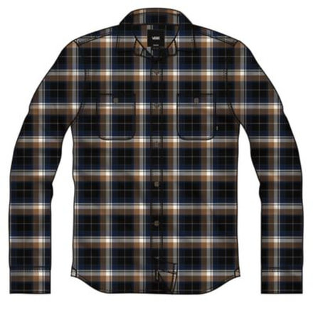 Vans Banfield III Flannel - Mens, Black-Rubber, Large, VN0A3HL8BXH-Large