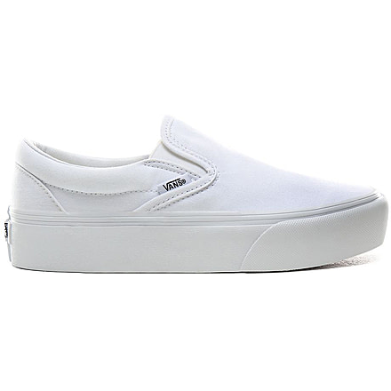 Vans Classic Slip-On Platform, True White, 5.5, VN0A3JEZW00-W00-5.5