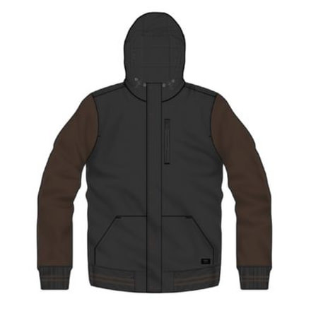 Vans Fieldbrook MTE Jacket - Mens, Black-Demitasse, Small, VN0A3HP8O5X-Small