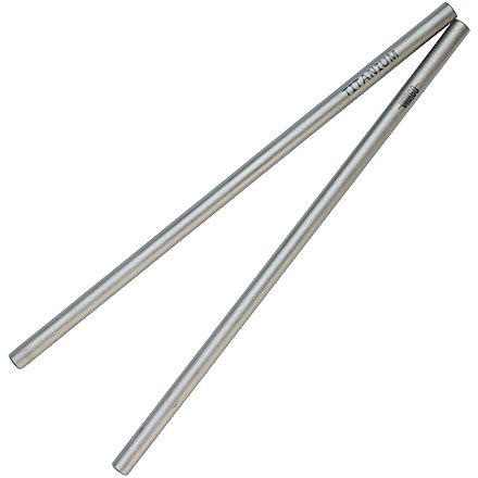 Vargo Straight Straw Titanium, Weight, 0.2oz, T-487