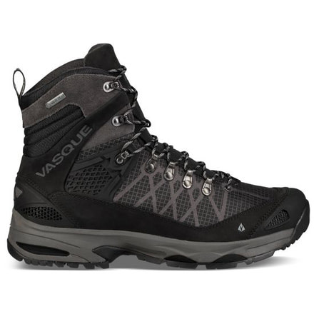 Vasque Saga GTX Backpacking Boots Mens, Black/Magnet, 8.5 US, 07138W 085